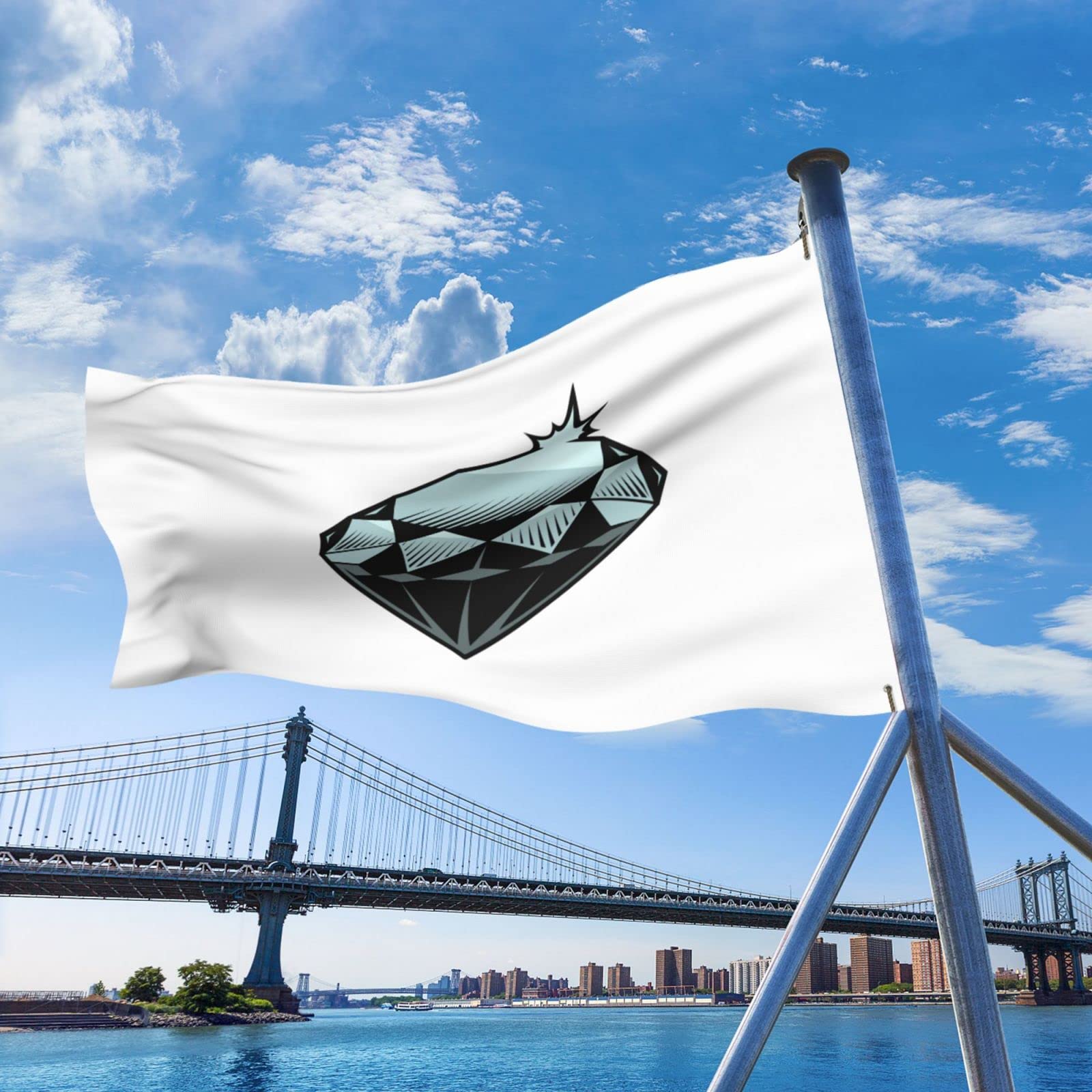 Diamond Flag 5x8 Ft Double-Sided Flags Outdoor Large Size Heavy
