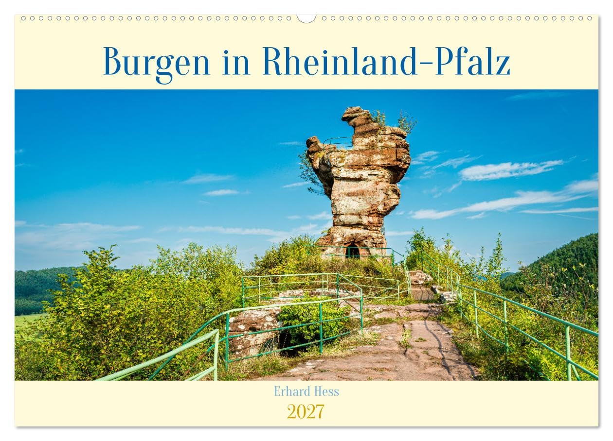CALVENDO - Burgen in Rheinland-Pfalz (Wandkalender 2027 DIN A2 quer), Monatskalender: Eine Auswahl der schönsten Burgen und Festungen in Rheinland-Pfalz. (Querformat)
