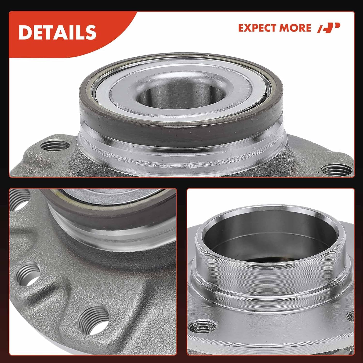 A-Premium Rear Wheel Bearing and Hub Assembly Compatible with Dodge Dart 2013 2014 2015 2016