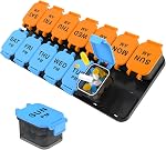 Extra Large Weekly Pill Organizer - 7 Day AM/PM Pill Box, Twice a Day XL Pill Container for Vitamins and Supplements, Airtight & Detachable Design, Ideal for Daily Medication Management