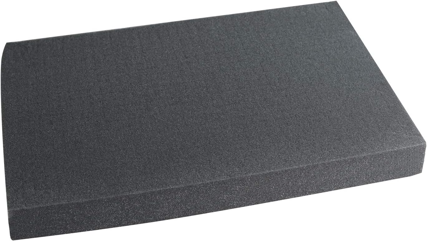 HMF 1456 Pre-Cut Foam Cube, 345 x 550 mm, Double-Size, Case Insert, Tabletop, Various Heights 60 mm