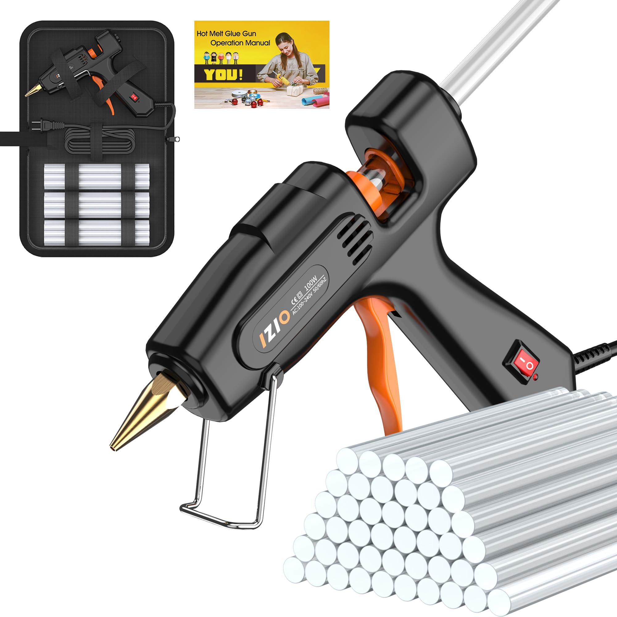 IZIO Hot Glue Gun with 21 Glue Sticks7/16