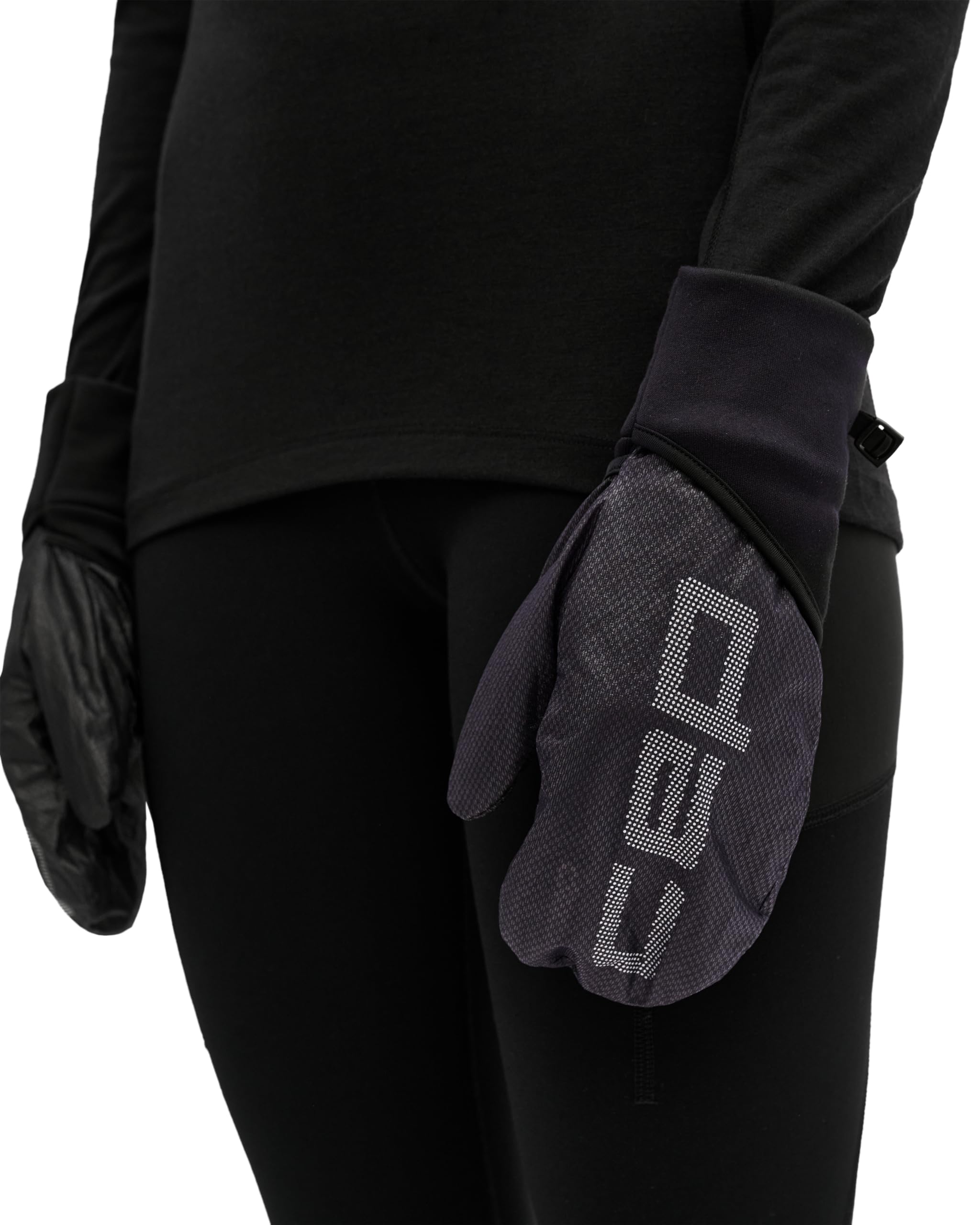 CEP PRO RUN 2IN1 WINTERHANDSCHUHE SPORT UNISEX – Warme Laufhandschuhe Herren und Damen mit Fäustling-Design – Funktionale Handschuhe Sport Herren und Damen für kalte Tage