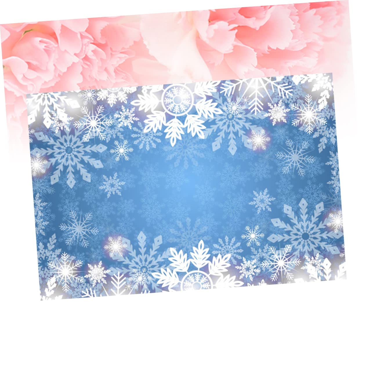 VILLCASE 1 Pz. Panno Fotografico Di Natale Sfondo Fotografico Per L'inverno Panno Per Sfondo Fotografico Sfondo Fiocco Di Neve