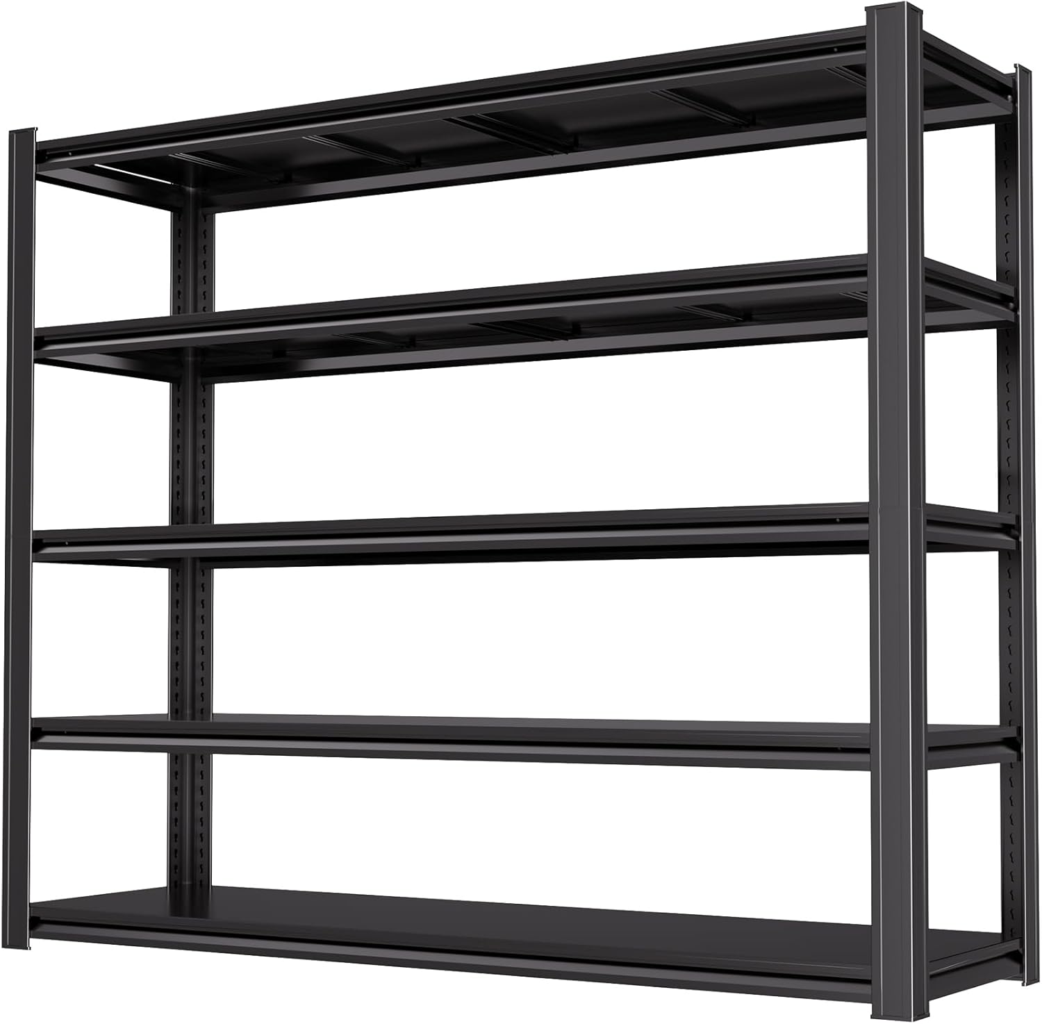 84“H Garage Shelving Heavy Duty Storage Shelves 3500 LBS Adjustable Metal Shelving Uints and Storage for Garage,Warehouse,School,Commercial,Business, 62 "W x 24 "D x 84 "H (1)