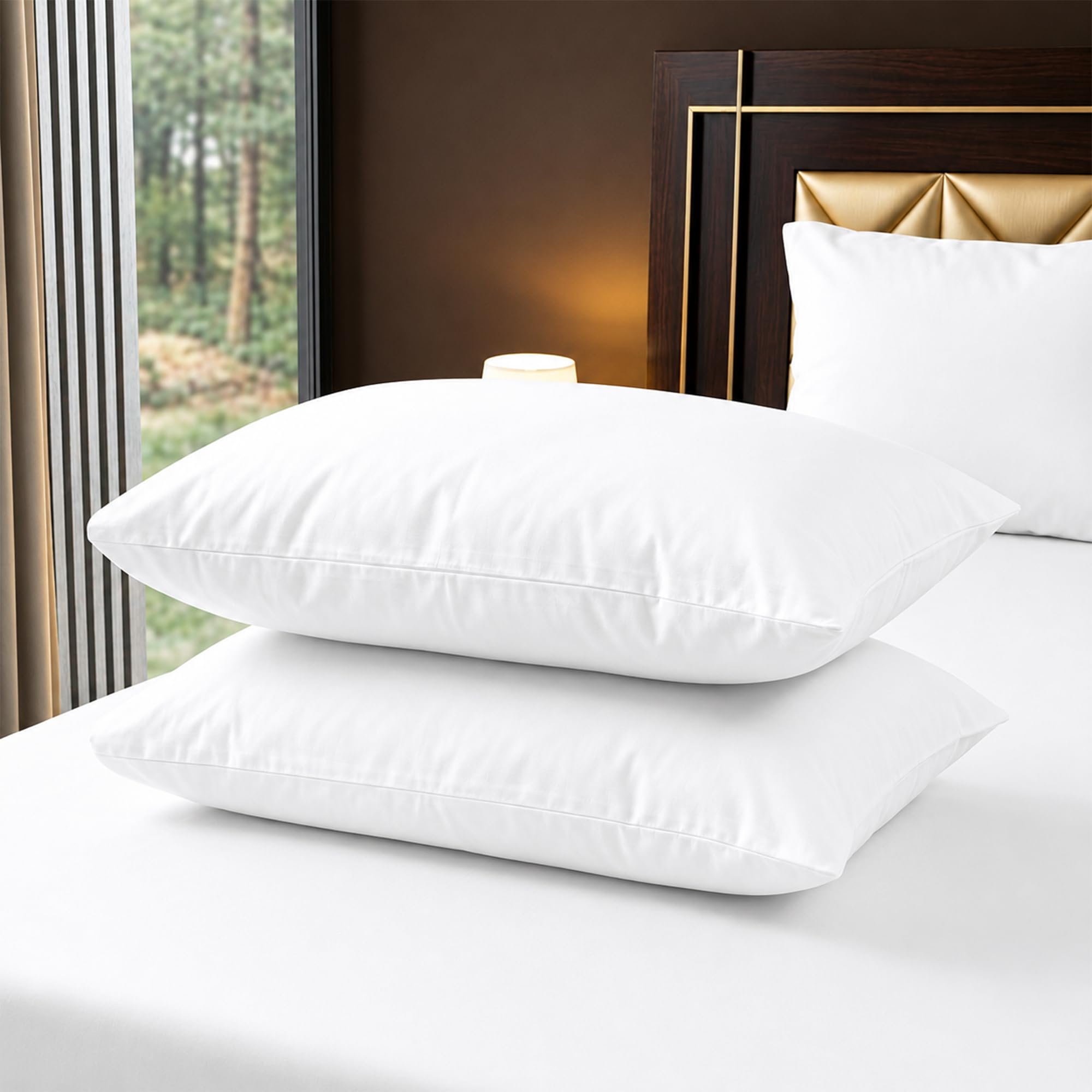 Housewife Pillowcases 2 Pack – 100% Egyptian Cotton 400TC Ultra Soft