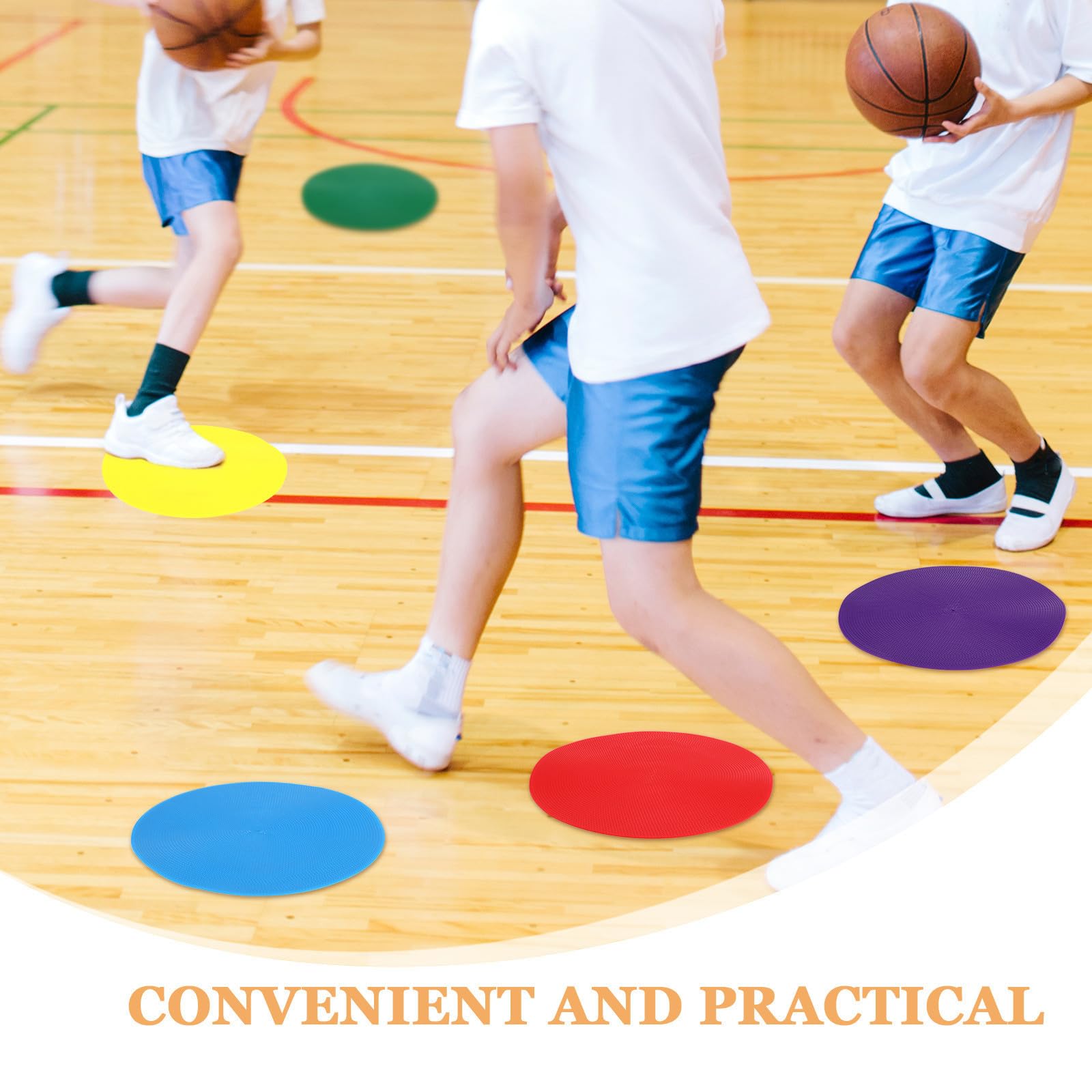 SEWACC 18 Piezas Marcadores de Disco Planos de 23cm para Entrenamiento de Fútbol Diseño Compacto y Construcción Resistente al Clima, Ideales para Práctica y Actividades en Aula