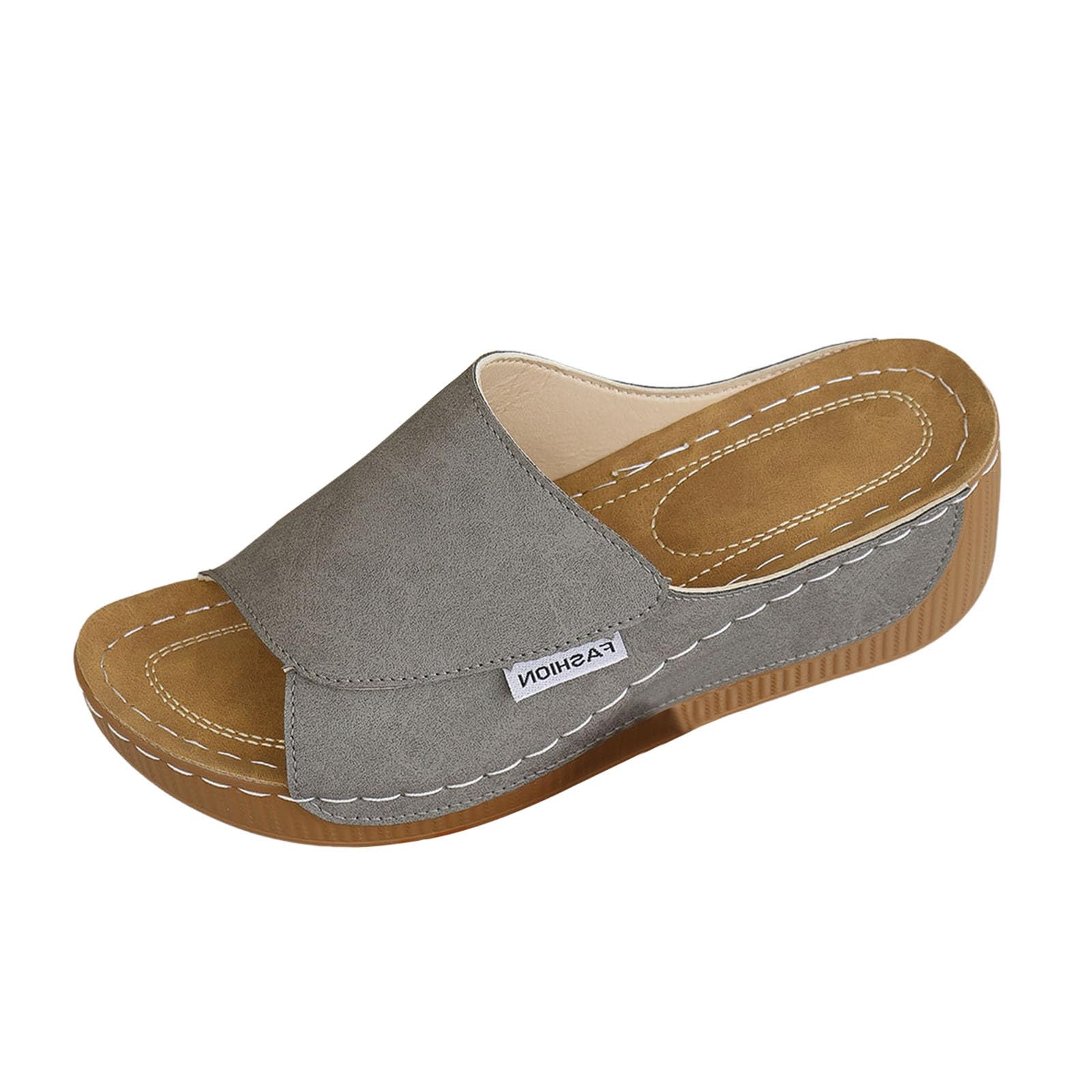 Ciabatte Donna Estive - Ladie Fashion Solid Color Exposed Toe Thick Sole Casual Sandal and Slipper Ciabatte Donna Mare Ortopediche Sandali Sabot Estivi Mare Antiscivolo
