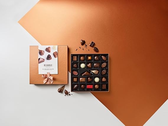 Neuhaus Belgian Chocolate Classic Discovery Collection 24 Timeless Neuhaus Pieces Assorted Milk, White & Dark Chocolate Pralines Gourmet Chocolate Gift