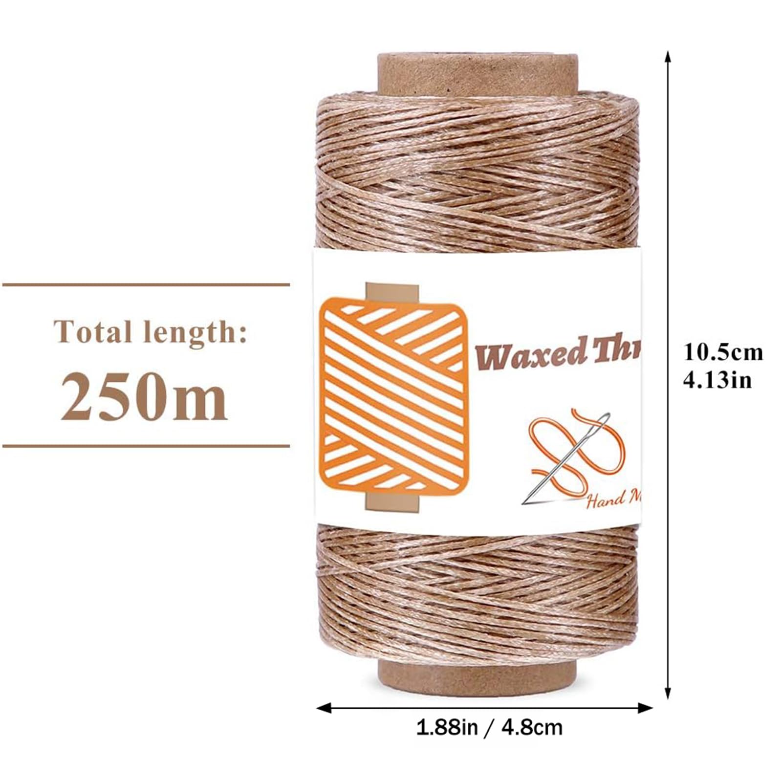Fil Ciré 150D Pour Travail Du Cuir - 250 Mètres, 6 Couleurs, Couture Main, Reliure, Réparation Chaussures