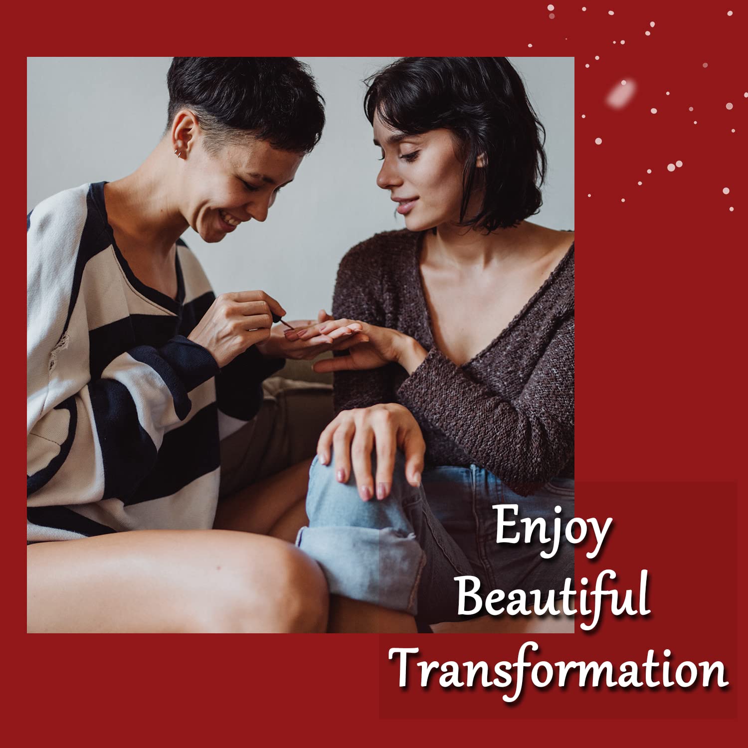 Vnicesli Smalto Semipermanente Unghie Rosso Bordeaux Glitter, Smalti Semipermanenti per Unghie Soak off UV LED Smalti Semipermanenti Gel Unghie Manicure Gel 10ml