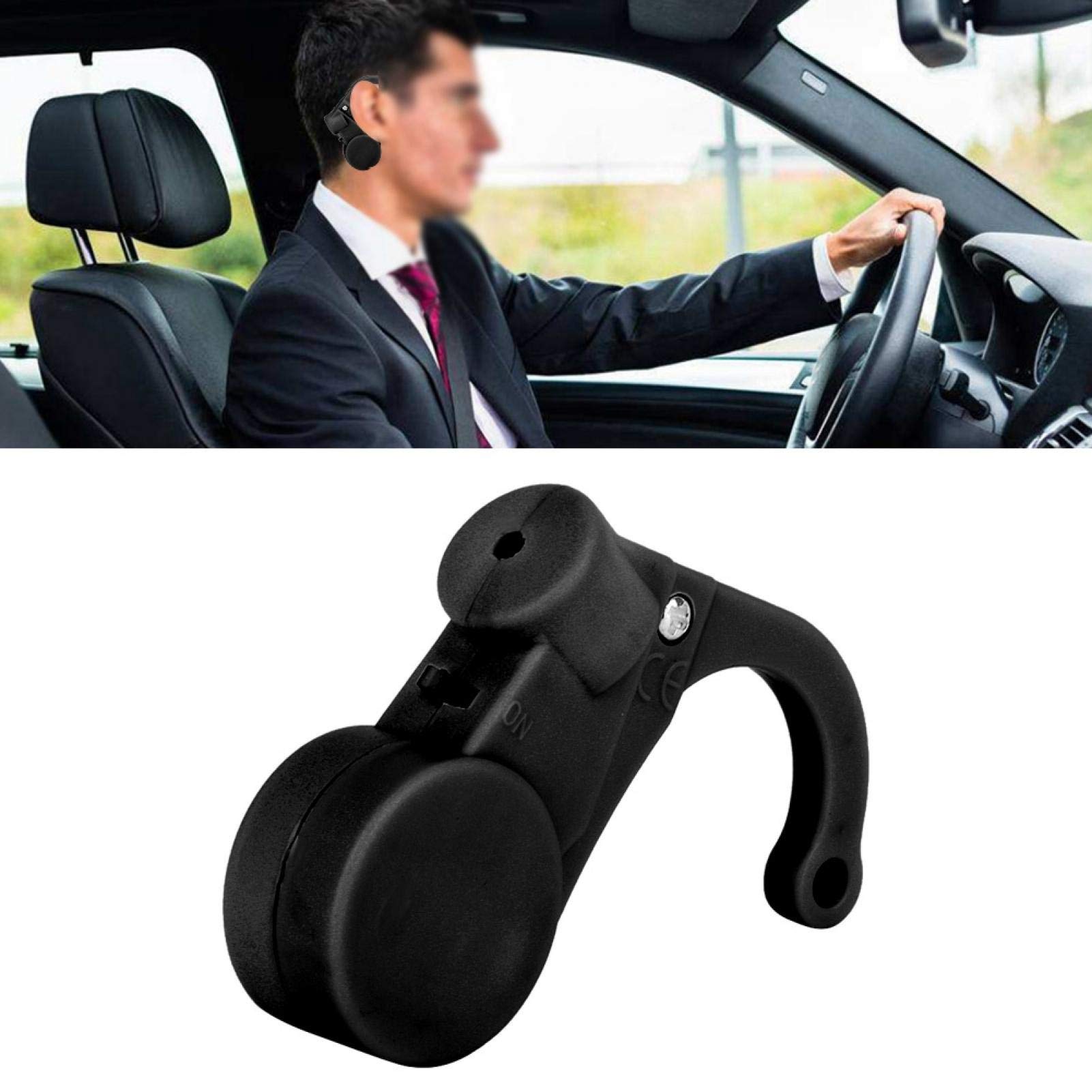 Allarme del sonno del conducente Dispositivo anti-sonno per guida sicura auto appeso all'orecchio Nero