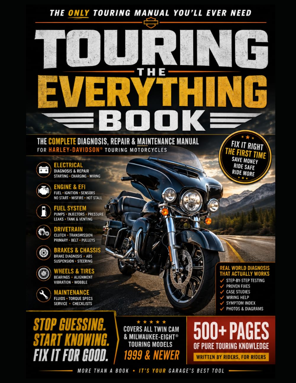 TOURING MASTER REPAIR MANUAL: All-in-One Troubleshooting, Diagnostics, Maintenance, and Step-by-Step Repair for Touring Motorcycles