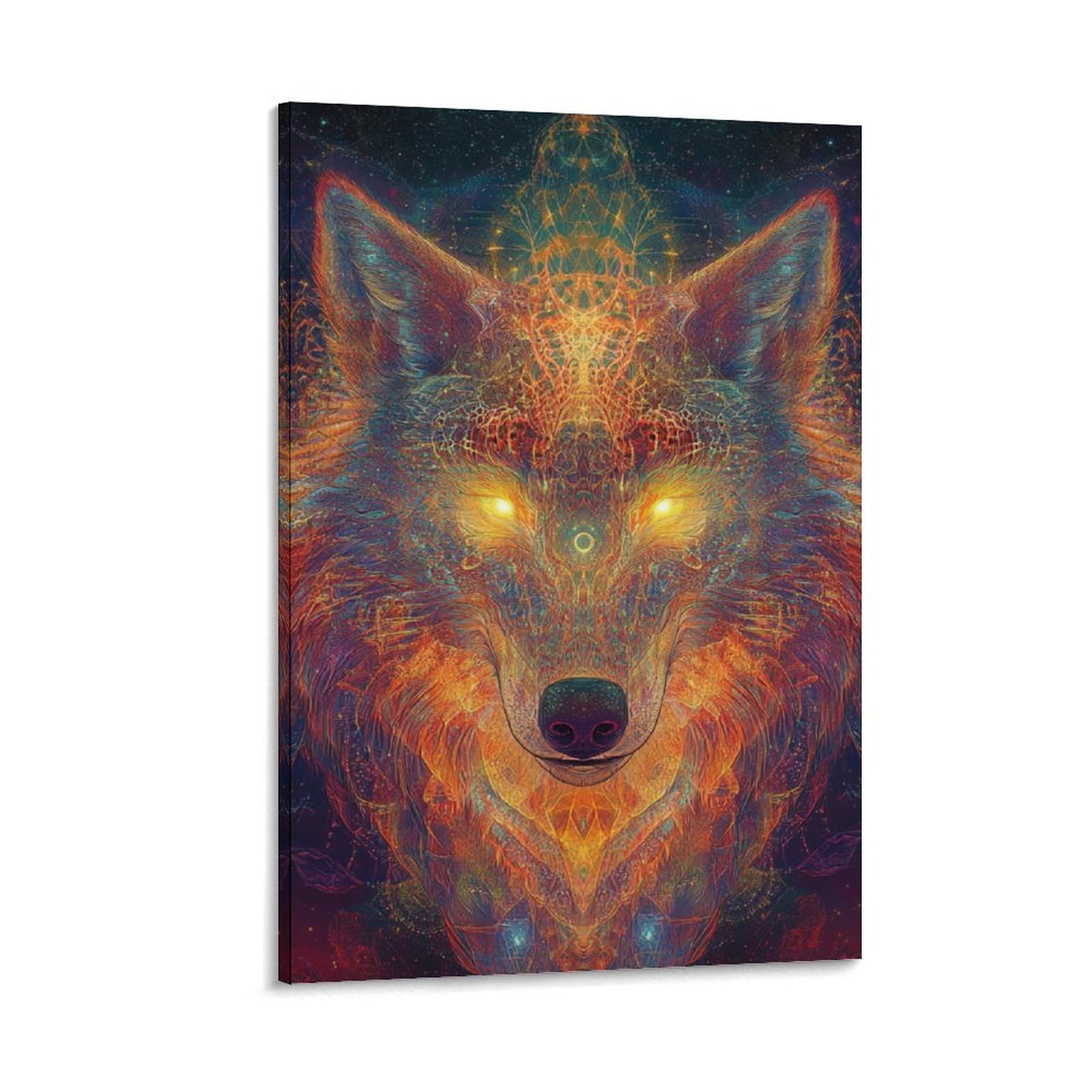 Impression giclée sur toile loup décoration d'intérieur moderne 30x45
