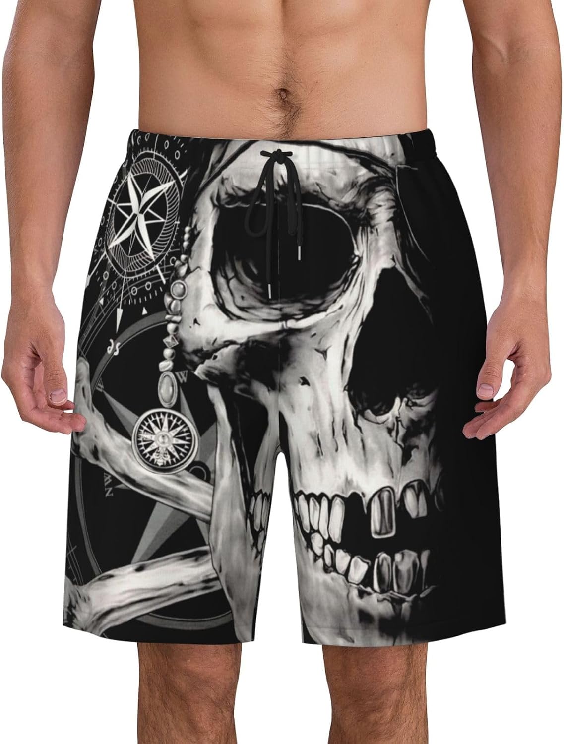 Mens Swim Trunks with Mesh Lining,Quick Dry Swimsuit Board Shorts Beach Pants Swimwear Bathing Suits