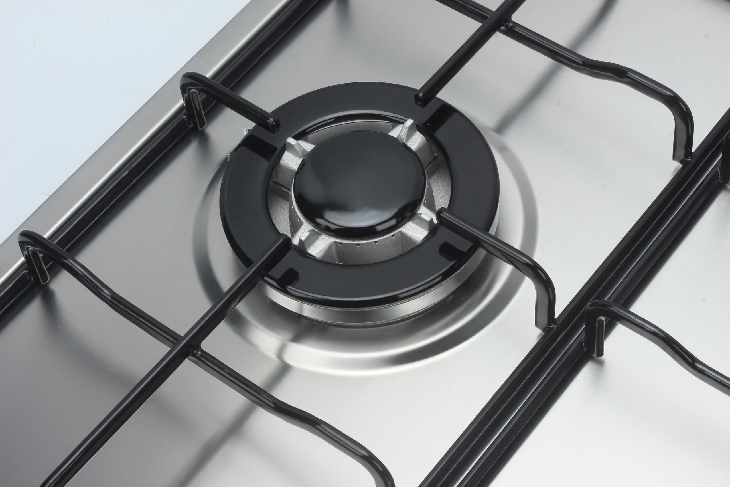 Vitrokitchen EN605LIB - Placa de Gas Butano 3 fuegos con encendido electrónico, acero inoxidable, seguridad Gas-Stop, 60cm