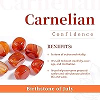 Vista 5 de Rockcloud Piedras trituradas pequeñas de 0.5 libras con bolsa de chakras, cristal de reiki, decoración del hogar, cornalina