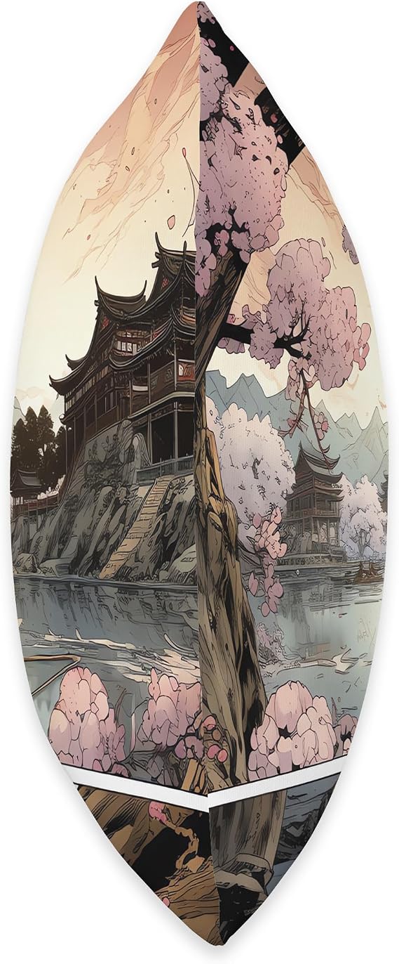 Comic Box Sakura Enchanted Arborium Odyssey A Cherry Blossom Comic Tale Throw Pillow, 18x18, Multicolor