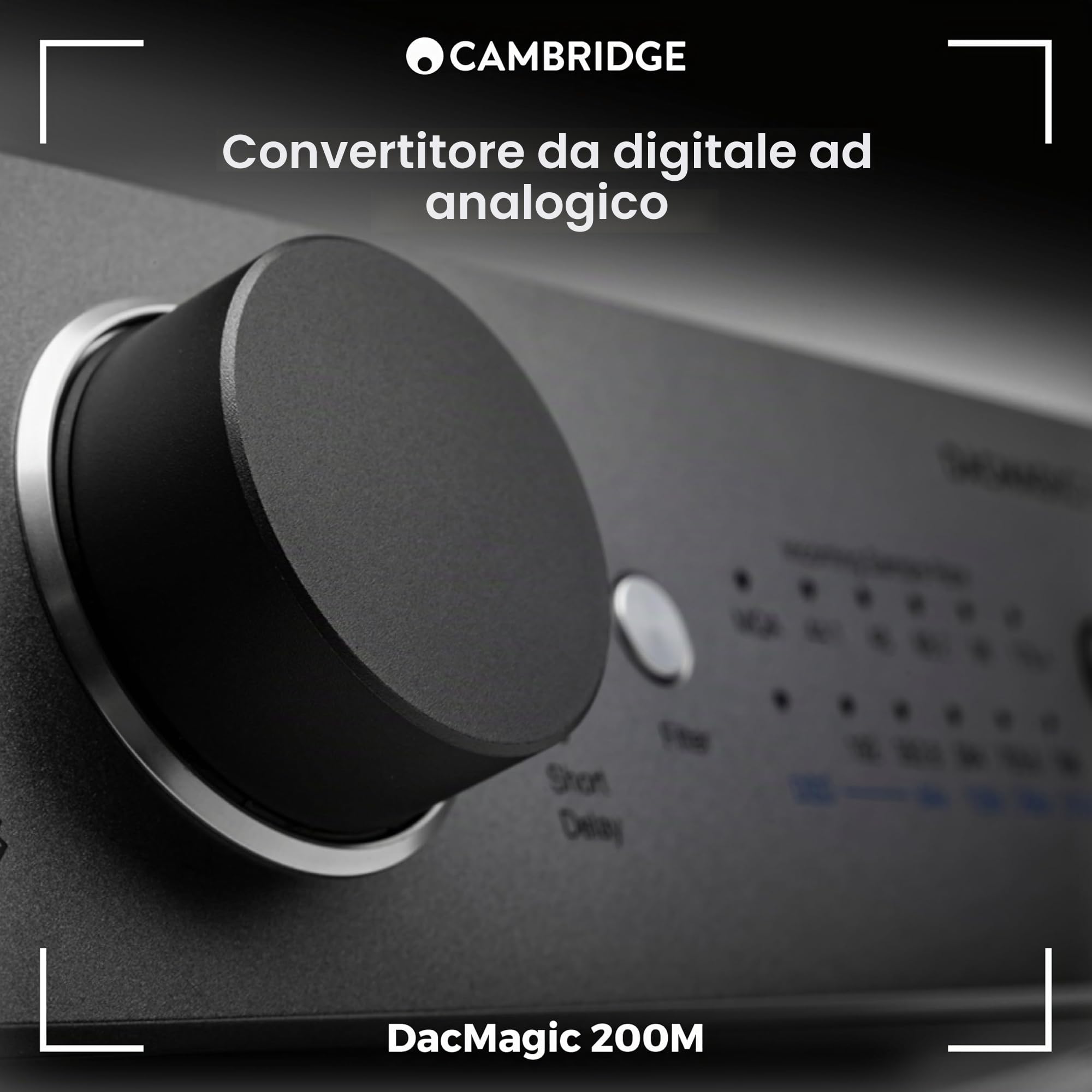 Cambridge Audio DacMagic 200M - DAC HiFi MQA e amplificatore per cuffie con Bluetooth - Supporto PC/MAC con connessione USB - Gestione di file digitali fino a 24/768 o DSD512 - Grigio lunare