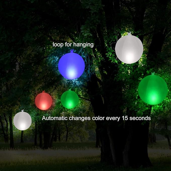 Luces Flotantes para Piscina Solar LED 14 pulgadas 2 Unidades IP68 miniatura 4