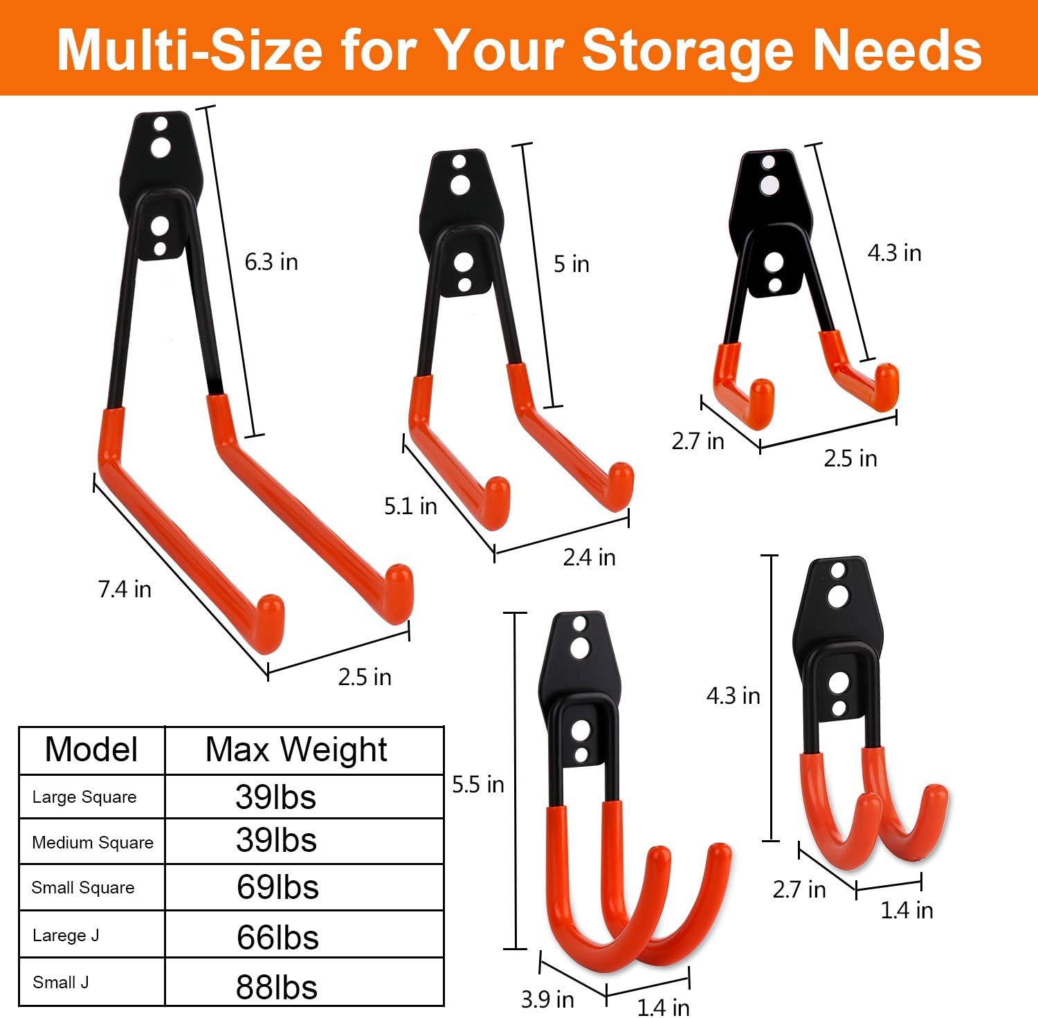 Wall Mount Vertical Bike Rack + Garage Hook