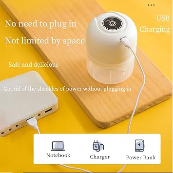 Electric Mini Garlic Chopper, Cordless Portable Food Processor, 250ml Blender Mini Garlic Press Chopper For Garlic, Vegetables, Fruits, Onions, Meat, Salads, Baby Food, Condiments, Etc. (Cyan 250ml)