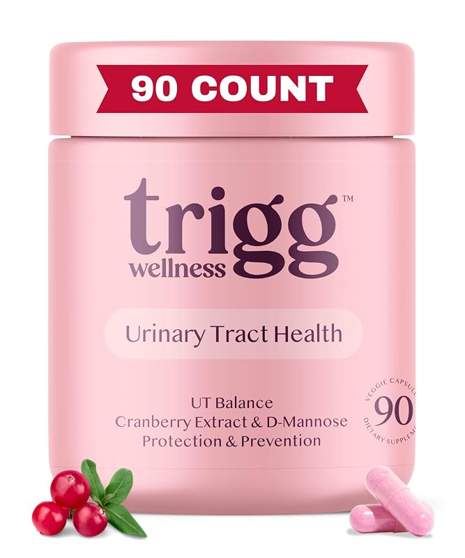 Trigg Suplemento para Saúde Urinária com Cranberry e D-manose, 90 cápsulas
