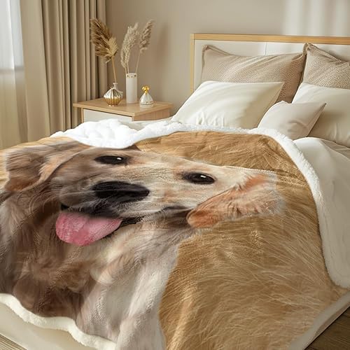 Miniatura 2 de Sleepwish Golden Retriever - Manta de forro polar suave para perros y mascotas, manta de sherpa de felpa suave para perros y niñas, niños y mujeres