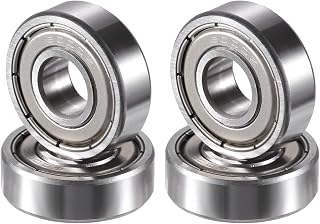 ACROPIX 6000ZZ Bearings Double Shielded Deep Groove Ball Bearings 10x26x8mm Silver Tone - Pack of 4