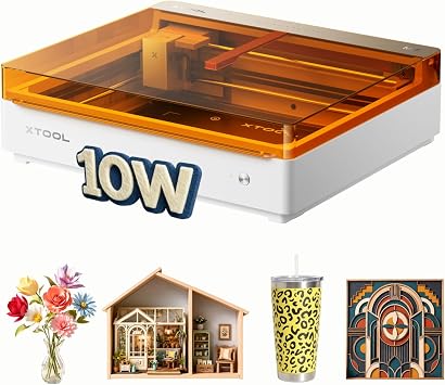 xTool M2 10W Laser Engraver, Class 1 Enclosed Engraving Cutting Machine