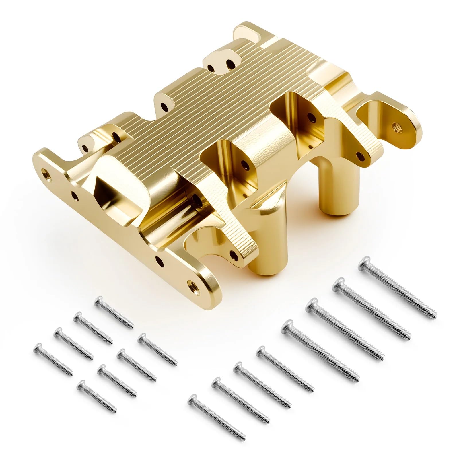 Per Axial SCX30 1/30 RC Auto Per Rock Crawler 4X4 RTR Spazzolato 16g Metallo Ottone Piastra Paramotore Parti Di Aggiornamento Accessori RC Modelli Pezzi