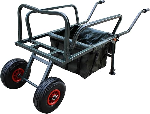 FoxHunter Chariot de Pêche Pliant 2 Roues