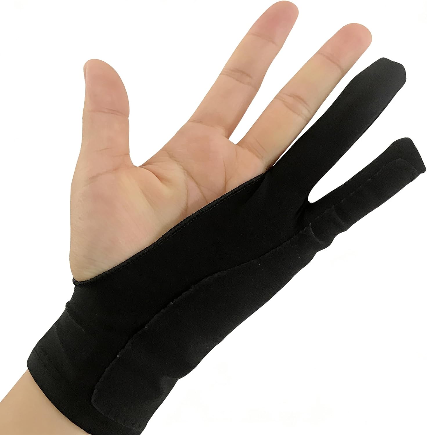Artists Drawing Glove for Digital, Graphic, Drawing, Tablet, Monitor, Paper Sketching, Two-Finger, Fits Left Right Hand