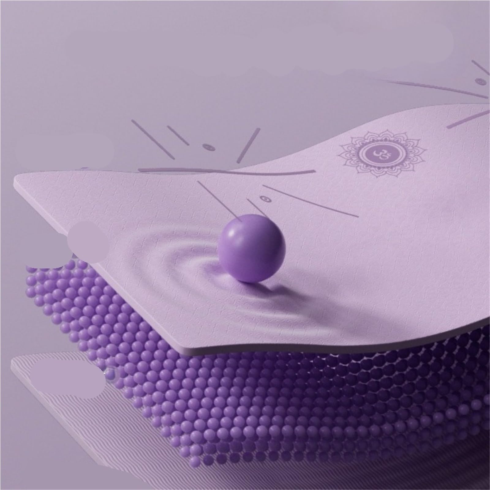 Esterilla de yoga plegable, antideslizante, absorbe los golpes, silenciosa y gruesa, portátil, para niñas, ejercicio, gimnasia, equipo de yoga, pilates, estiramiento, gimnasia, gimnasio y campamento
