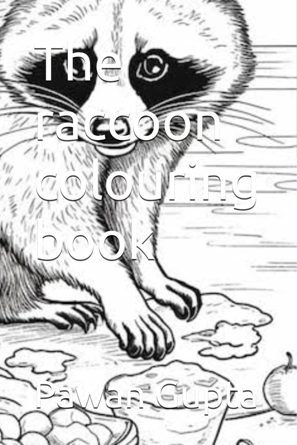 The raccoon colouring book