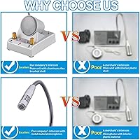 Vista 2 de Window Speaker Intercom System, Dual Way an-ti-Interference Intercommunication Microphone, Clear and Loud Sound/Two-Way Call Effect is Good, for