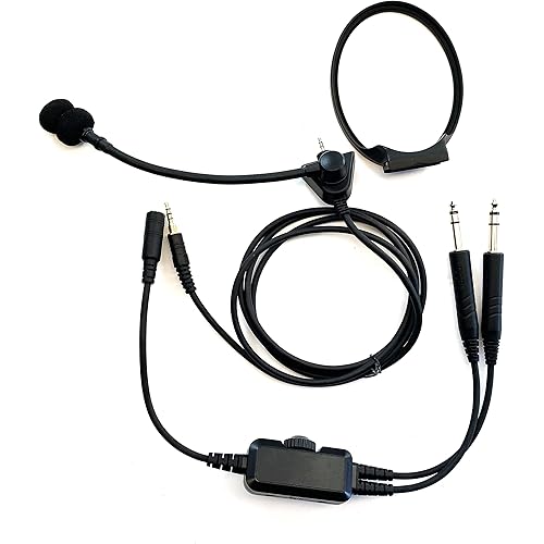 Pro Lightning with TSOd Intricon Microphone. Compatible with BoseQC45 Noise Cancelling Headphones. Transforms Your Headphone into ANR Aviation Headset.
