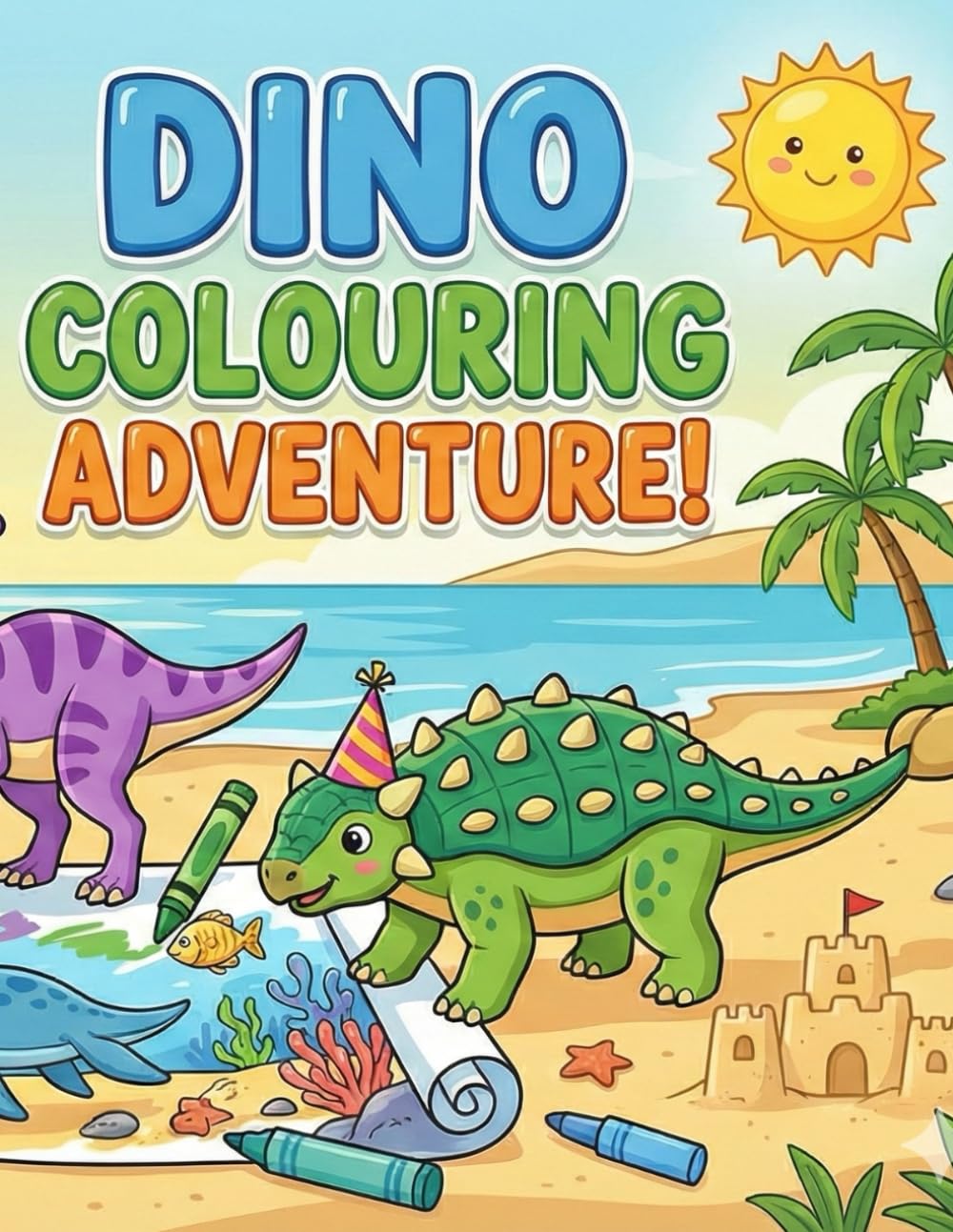 Dinosaur ABC Coloring Book: Color and Learn ABC