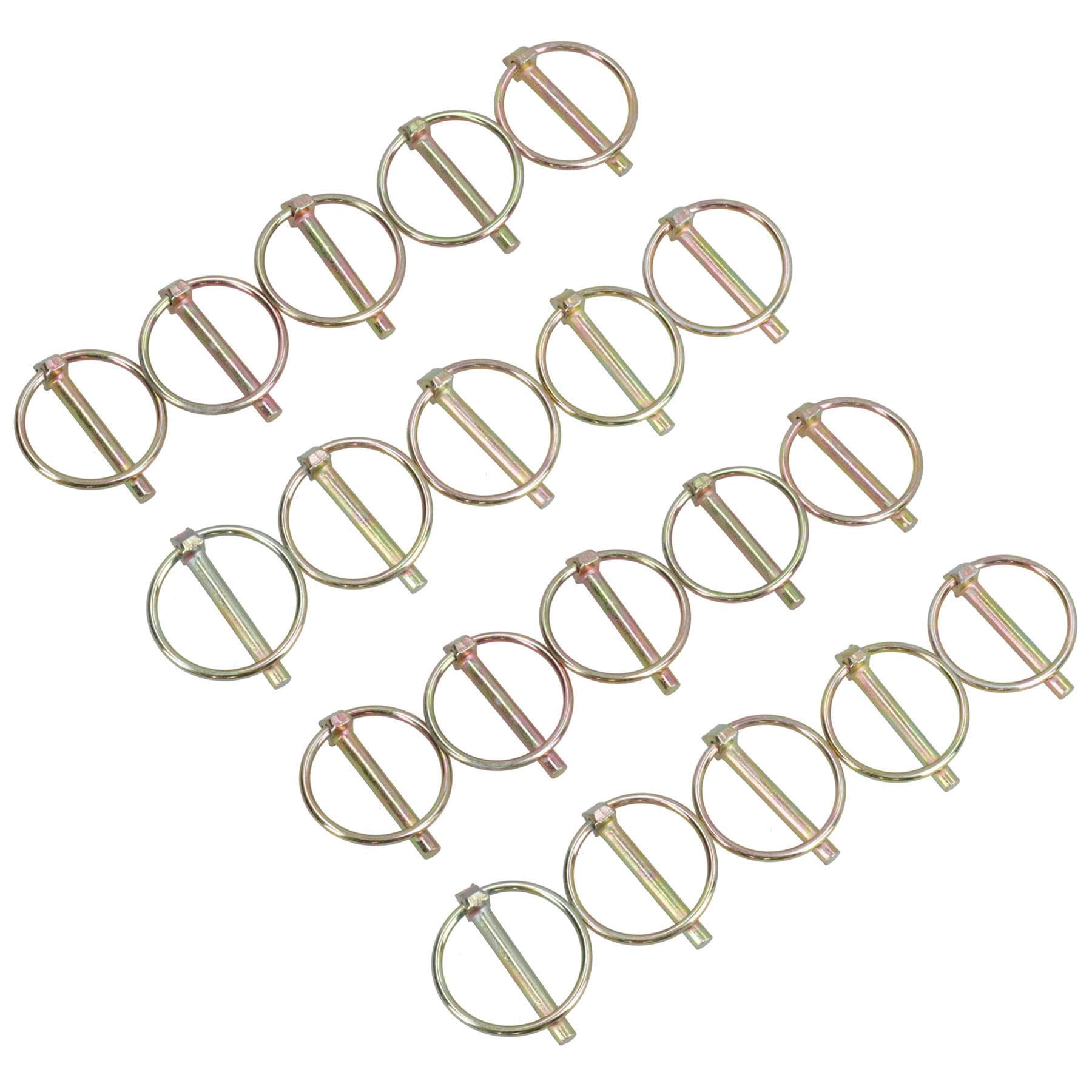 6mm Lynch Pins Clip Clamp (Linchpin) Linkage Locking Pin 20pc Tractor Trailers