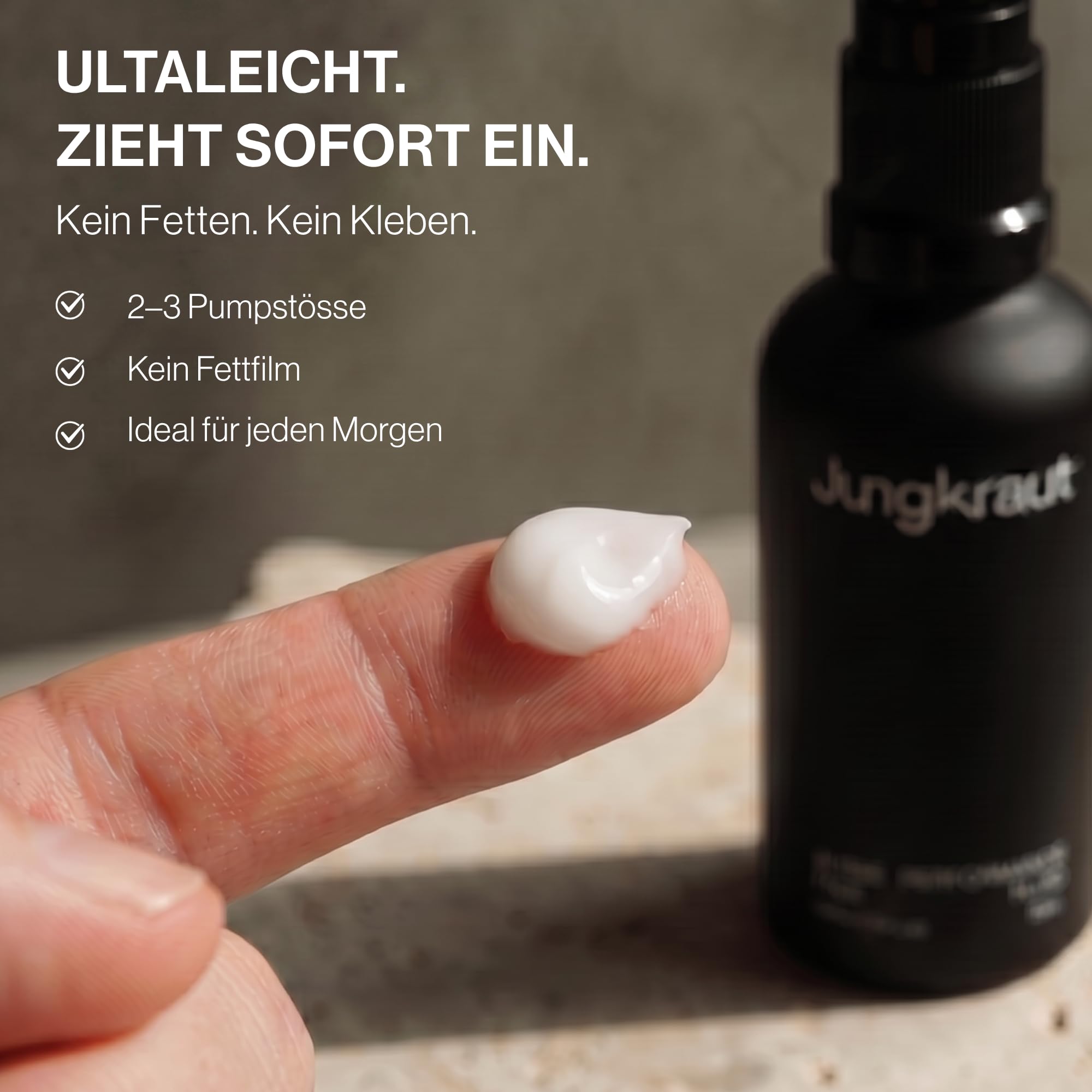 Alpine Performance Feuchtigkeitsfluid für Männer 50ml, Gesichtscreme mit Hyaluronsäure, 6 Wirkstoffe, Anti-Aging, 24h Feuchtigkeit, mattierend, ultraleicht, natürlich, Swiss Made