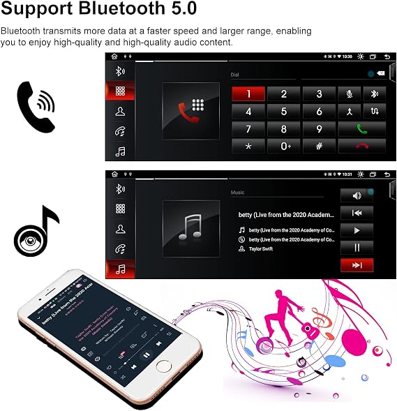Stereo for F30 NBT: 6+128G Car Radio Android System Head Unit with Bluetooth Carplay for BMW F31 F32 F33 F34 F36 2013-2016, 10.25 Aftermarket Touch Headunit Screen Replacement with Backup Camera GPS