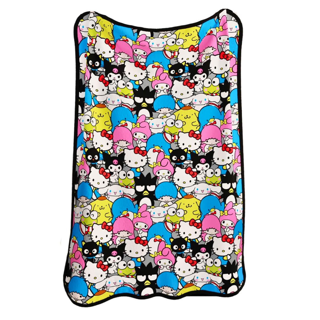 Franco Collectibles Sanrio Hello Kitty & Friends Bedding Super Soft Plush Micro Raschel Blanket, 62 in x 90 in, (Official Licensed Product)-image-36