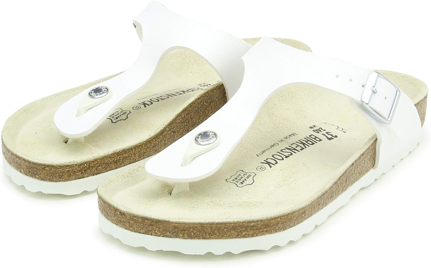 Birkenstock Gizeh Womens Fashion Sandals 37 EU White