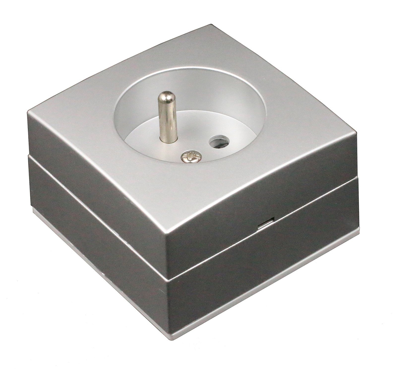zenitech-Prise 2 P + T 16 A Surface Mounted Chrome - Image 2