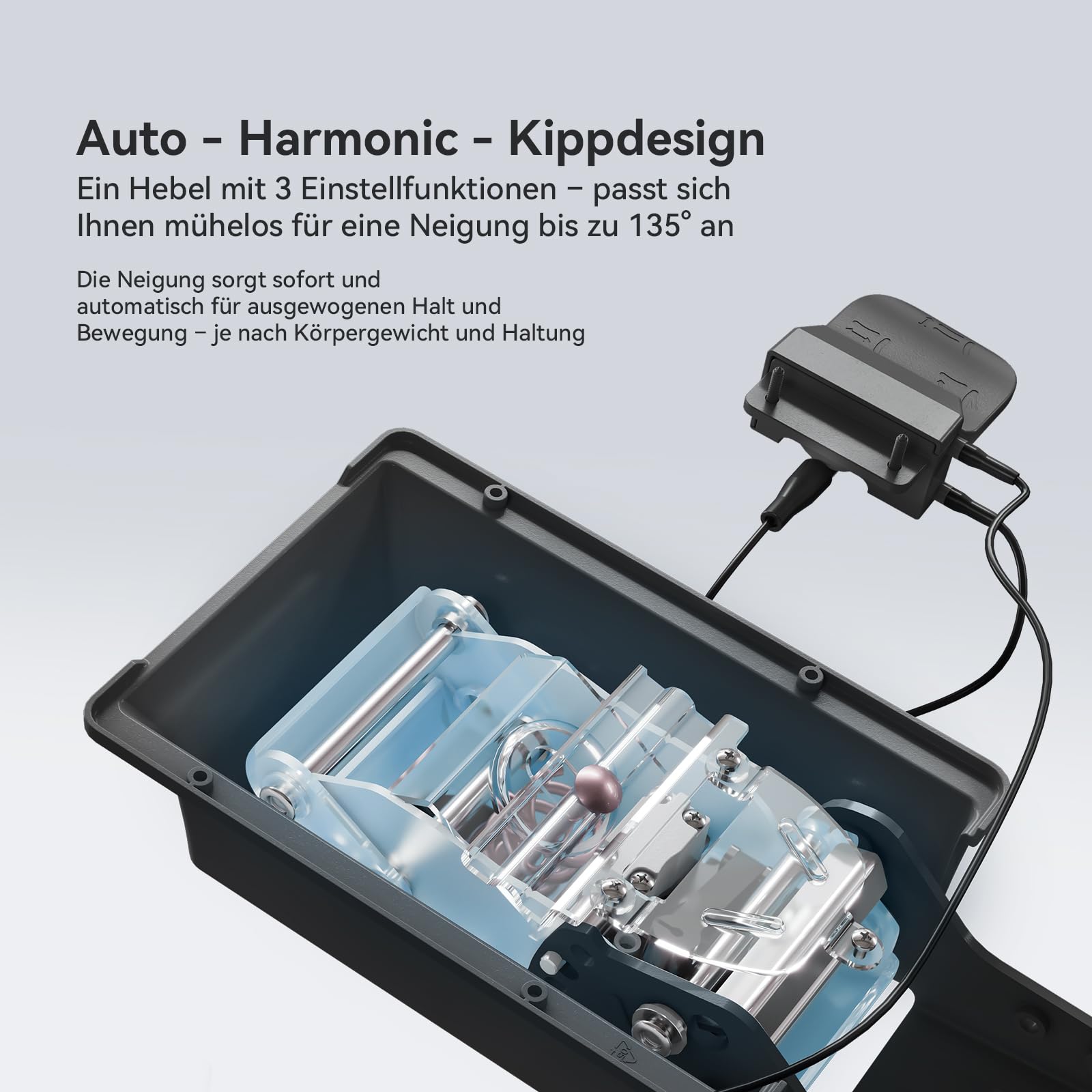 SIHOO Ergonomischer Bürostuhl mit dynamischer Lendenwirbelstütze, 3D-Armlehnen & verstellbarer Rückenlehne, Fußstütze für verbesserten Komfort, Schreibtischstuhl für Home Office, Doro C300 - Schwarz
