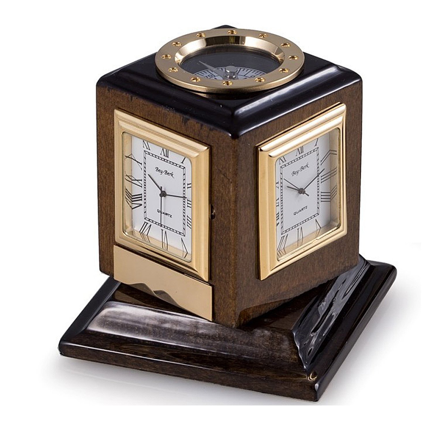 Buy Desk Clocks Multiple Time Zone Revolving Desk Clock with Compass