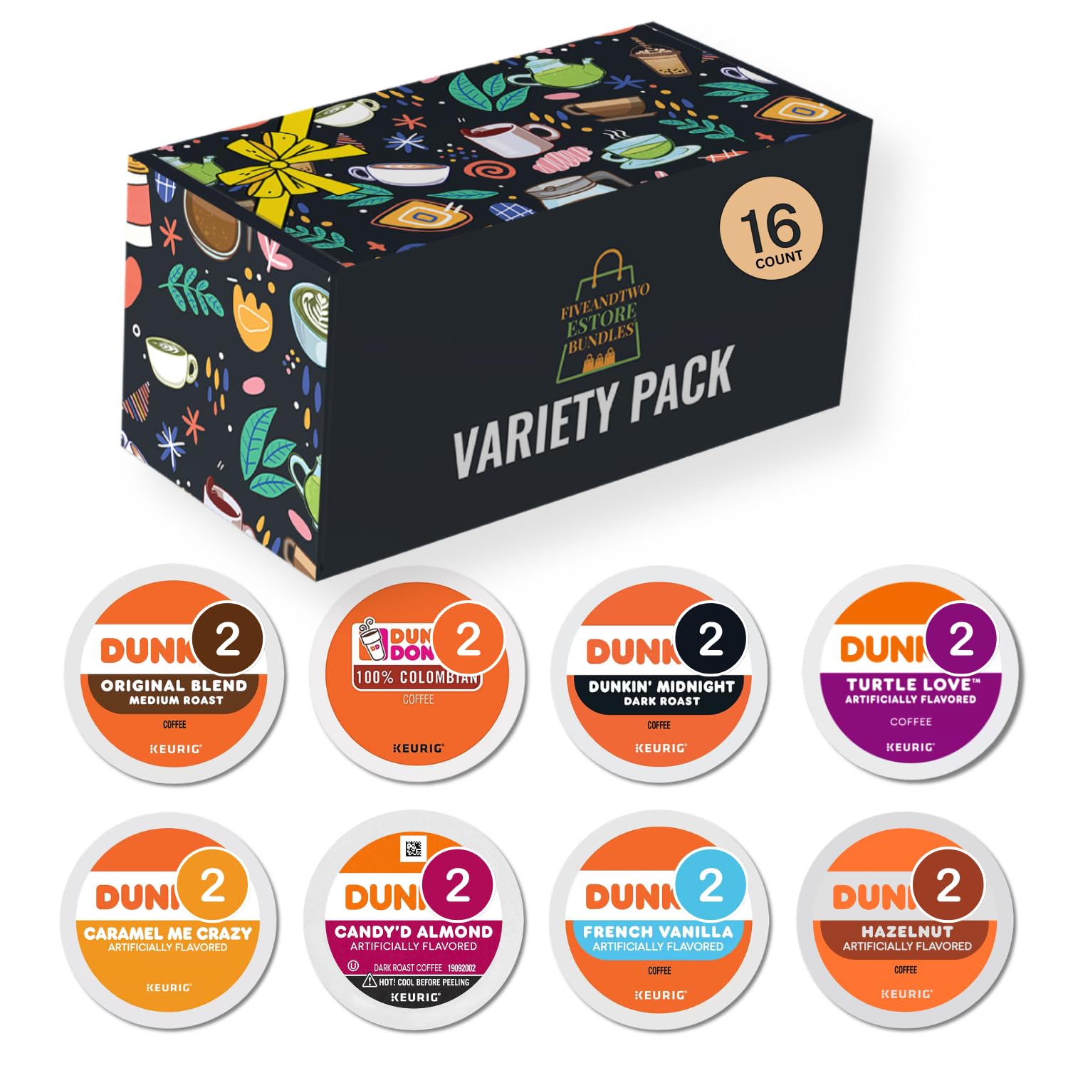 Amazon.com: Dunkins K Pods Variety Pack – Original, 100% Colombian