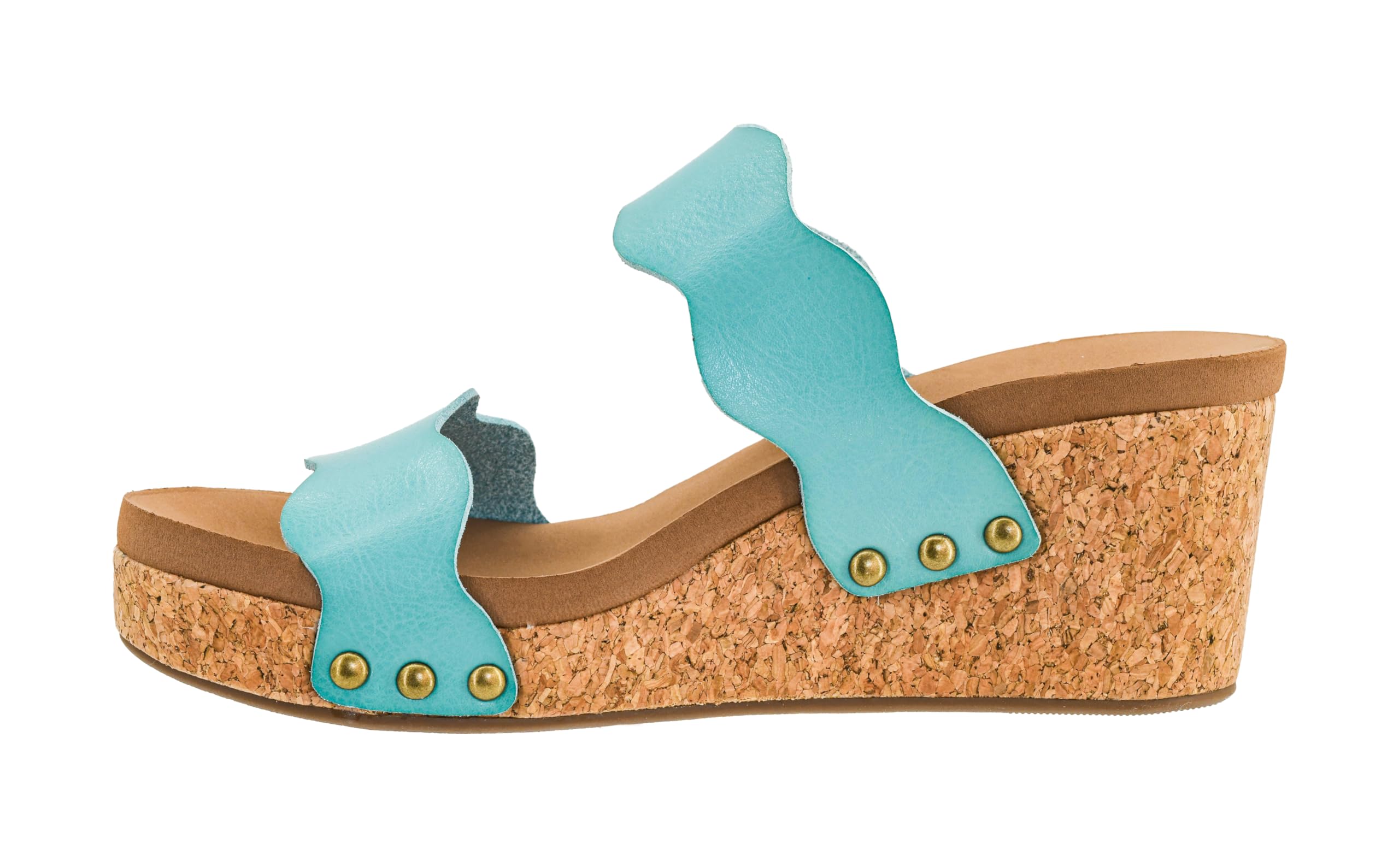 Corkys Footwear Womens Obviously Wedge - Featuring a 2.5-Inch Heel, 2 Wavy Straps, And Corkys Signature Soft EVA Insoles For All-Day Comfort and Wear