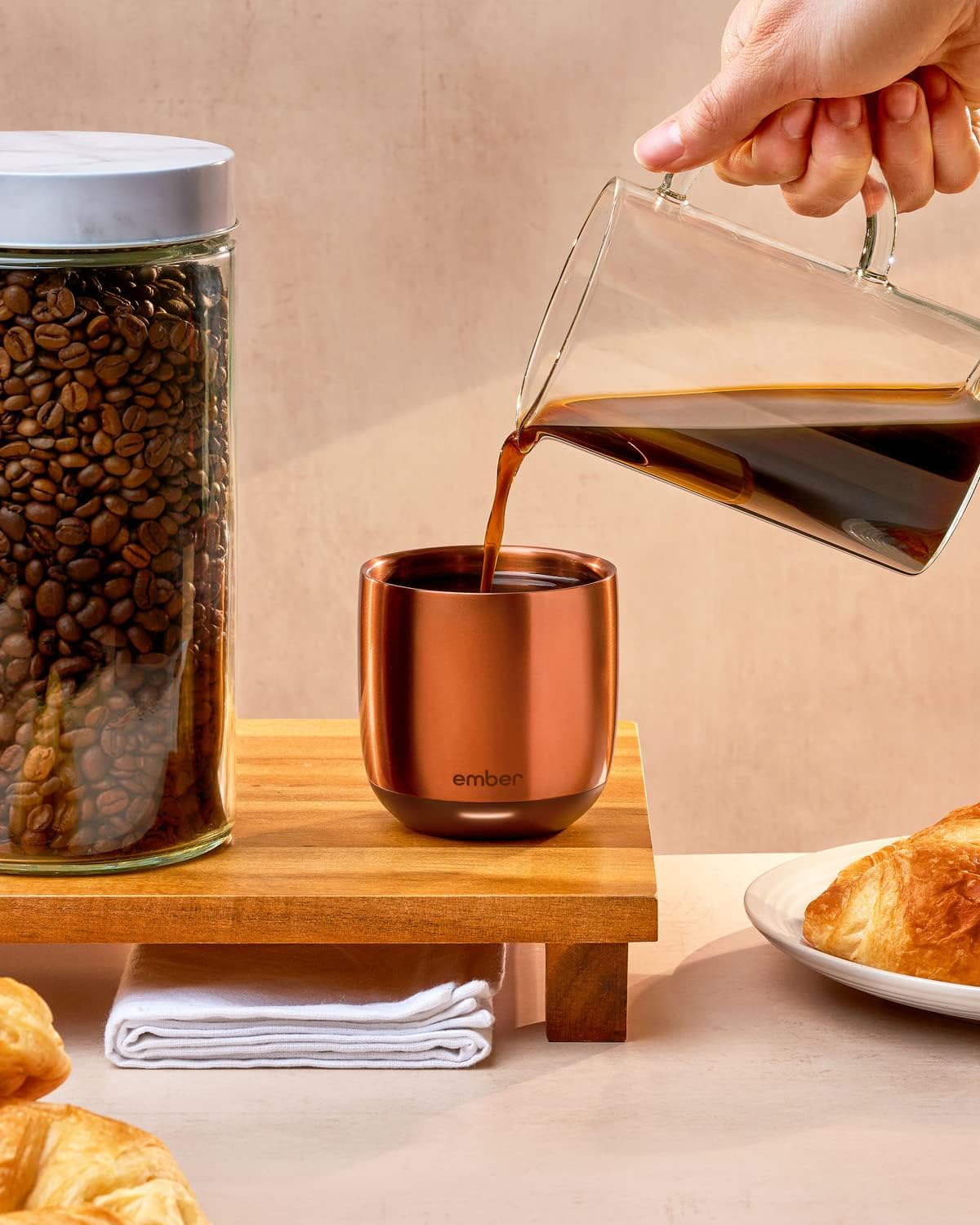 Ember Temperature Control Smart Cup, 6 oz, App-Controlled Heated Coffee Cup, Espresso Mug with 90 Min Battery Life, Copper - Image 7