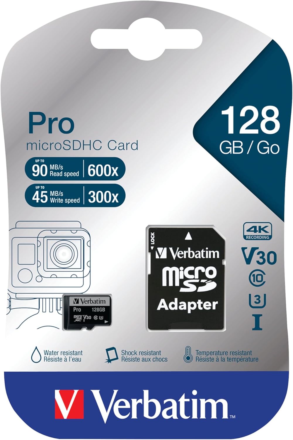 Verbatim Micro SDXC Card PRO UHS-3 128GB Class 10